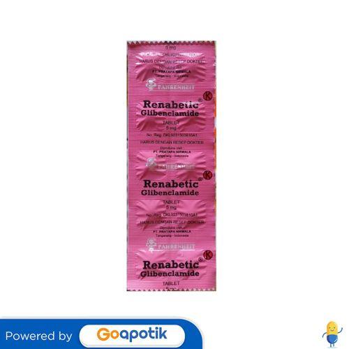 RENABETIC 5 MG STRIP 10 TABLET