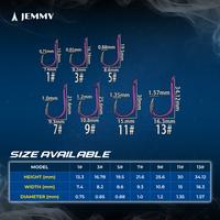 Gambar JEMMY Kail Pancing Carbon Steel Super Tajam Hook Premium Fishing Anti Karat Kuat Beban Maksimal Isi 10 Pcs KUP023 - #13 dari JEMMY Indonesia Kota Administrasi Jakarta Barat 3 Tokopedia