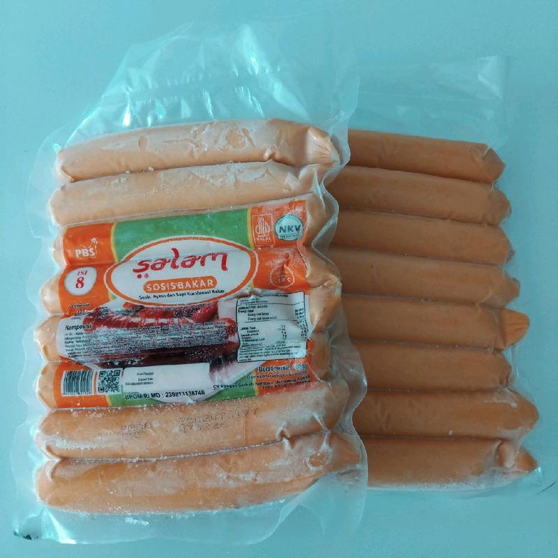 Salam Sosis Bakar Jumbo isi 8 Biji 600gr Bakaran Frozen Food Ayam sapi ( Khusus Jawa Timur ) 4