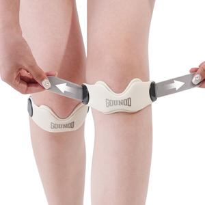 フィットネス用膝ストラップ、運動用のサポート付き膝ブレース。快適で耐久性が高く、ジムでのトレーニングに最適です。トレーニングの質を高めます。
