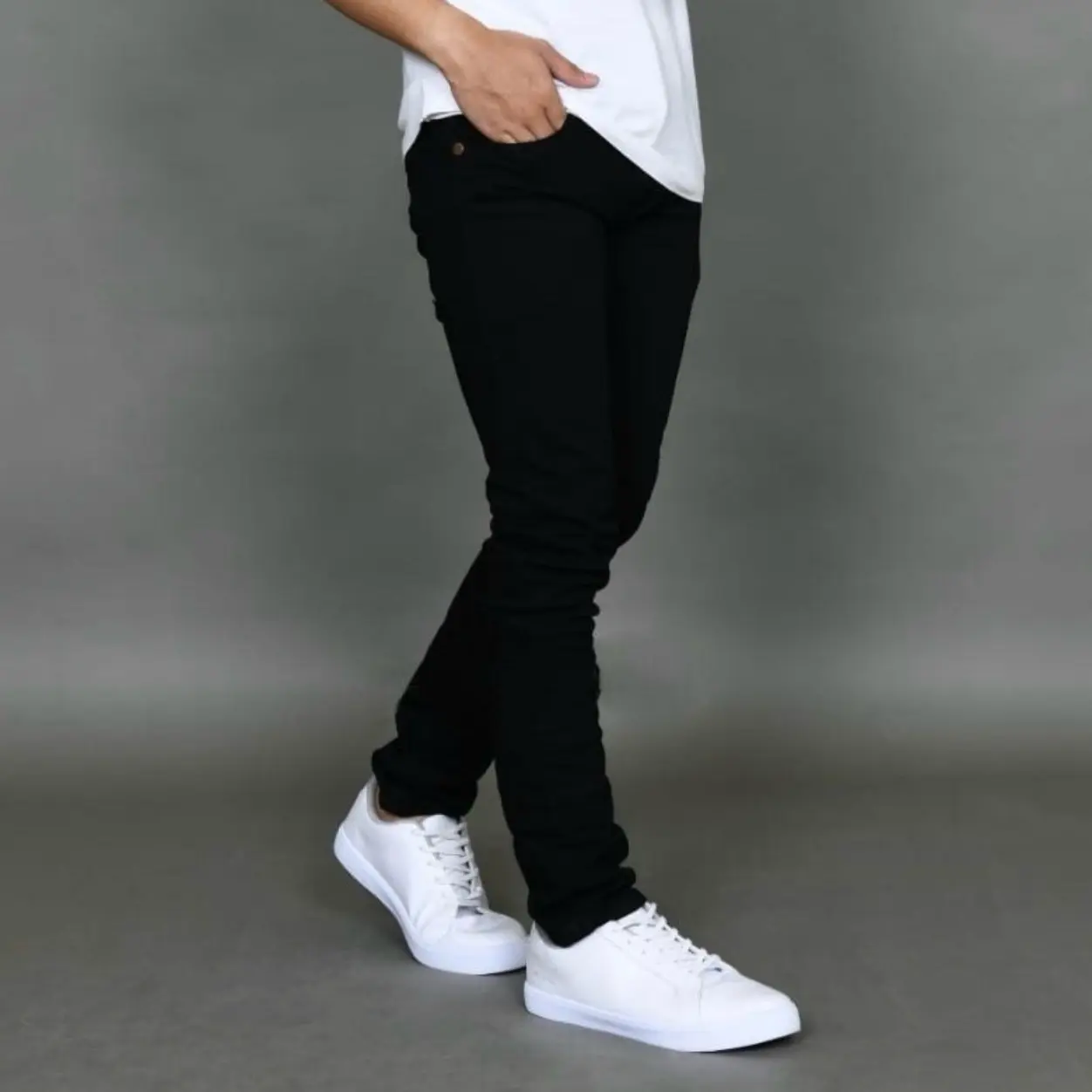 Celana Jeans Pria Slimfit Tampilan Modern  Cowok Nyaman Seharian