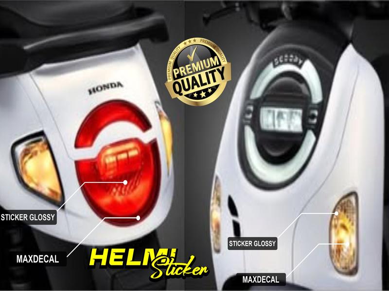 STICKER TRASPARAN PELINDUNG MIKA SEN DAN LAMPU STOP BELAKANG SATU SET HONDA SCOOPY AL NEW 2024-2025 STIKER PELINDUNG MIKA  LAMPU SCOOPY 2024-2025 ANTI GORES PELINDUNG MIKA Motorcycle 1