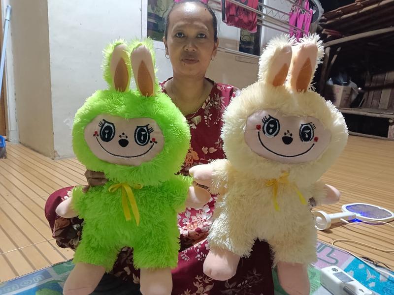 boneka labubu viral 45cm lucu dan imut 2