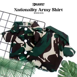 Baju Kucing Anjing Lucu Cowok Cewek Murah - Bukipet Nationality Army Shirt