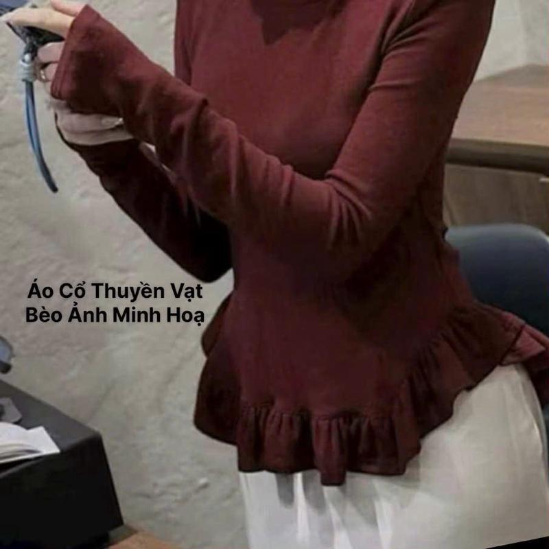 Áo Cổ Thuyền Bigsize Vạt Bèo Có Thể Mặc Lệch Vai Hoặc Trễ Vai AT139