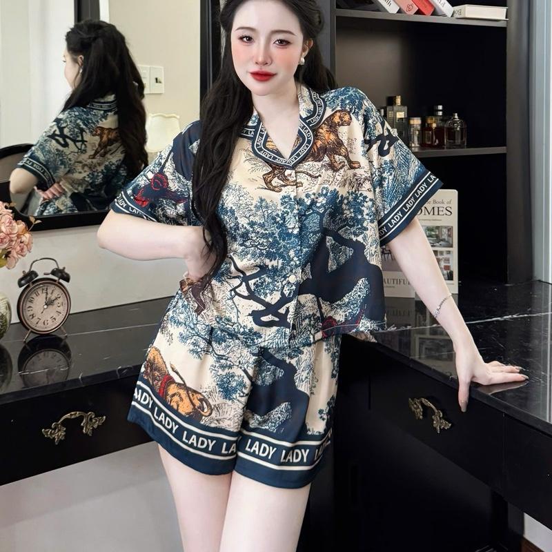 Bộ Ngủ Pijama Nữ Croptop Lụa Latin – Đồ Ngủ Cao Cấp, Siêu Mát, Đẩng Cấp, Sang Trọng