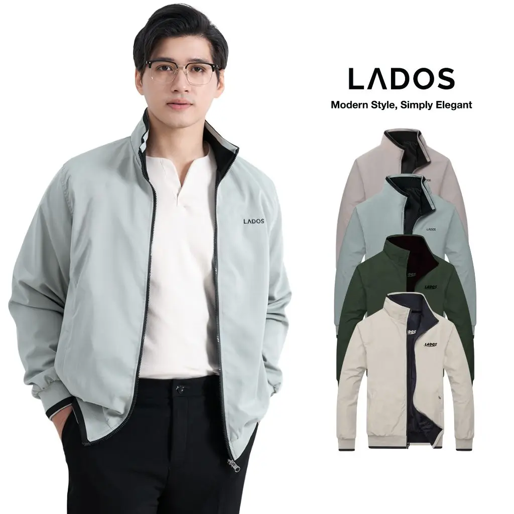 Áo khoác dù unisex 2 mặt LADOS - 22015 chất liệu dù cao cấp, chống nắng cản gió tốt