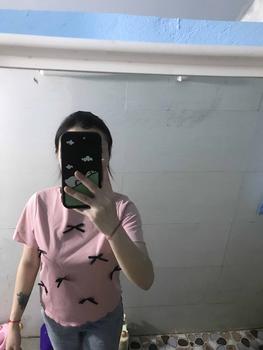 Product Review of Áo thun nữ baby tee đính nơ sang chảnh hottrend 2024 new best seller vải thun tăm co dãn bốn chiều dày dặn. Top from 🤍**♎ 1