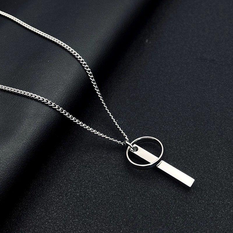 Product Introduction of Kalung Titanium Rolo Liontin Balok Cincin Anti Karat Anti Luntur 8