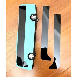 Mika Kaca Samping Jetbus3 jebus5,dan mika kaca scania Kanan Kiri Full Set & Kaca Depan Belakang untuk Miniatur Bus Bahan Viber Cerah Anti Pecah Ketebalan 6 mm Realistis - Car tembus cahaya