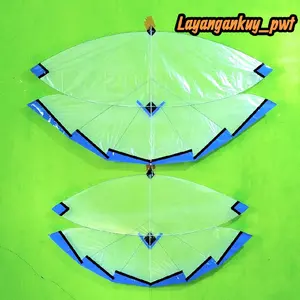 layangan papiran lampung besar  1.2 meter siap terbang gratis tali goci