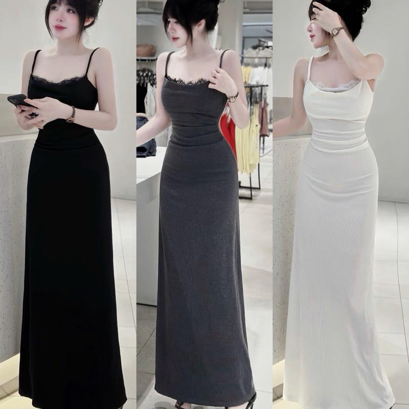 Váy Body Phối Viền Ren Nữ Tính Khyến Rũ Chất Thun Tăm Dày Dặn từ 40-54kg