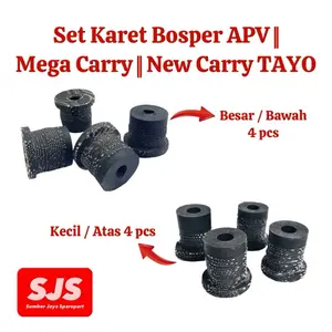 SET KARET BOSPER APV Mega carry New carry tayo ( kecil 4, besar 4 ) bahan ban