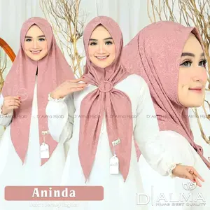 ANINDA Jaguard - Jilbab Segitiga Instan Daily Jaguard Gesper By Alma Hijab
