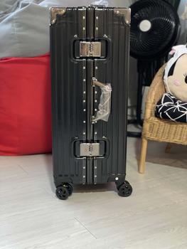 Product Review of Aluminum Frame Luggage Durable Trolley Case Universal Wheel Suitcase Large Capacity Word Suitcase luggage  bag from i**m 1