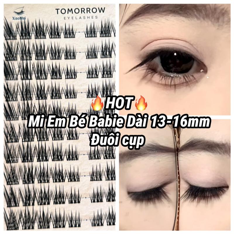 Lông Mi Em Bé Full mẫu, Mi Em Bé Thẳng , Em Bé Cong, Em Bé Cáo, Độ Dài 13-15mm