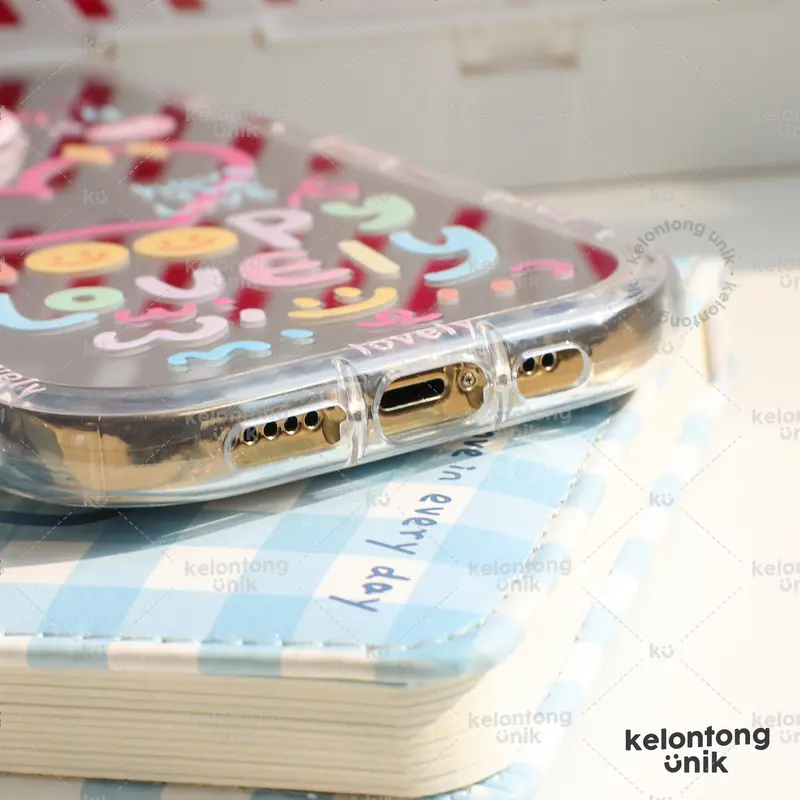 KELONTONG UNIK | Happy Lovely Mirror Case/ Case Cermin - Casing HP/ Hardcase for iPhone 11 12 13 14 15 16 PRO PROMAX PLUS Aksesoris ,CIIH 4