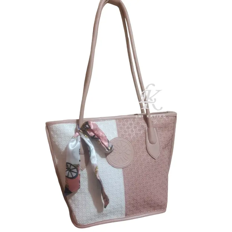 [Beli lokal] Lk. Simponi totebag Wanita casual Durable Chic tas tote bag whits bagkerja tote  bag serbaguna sage 2