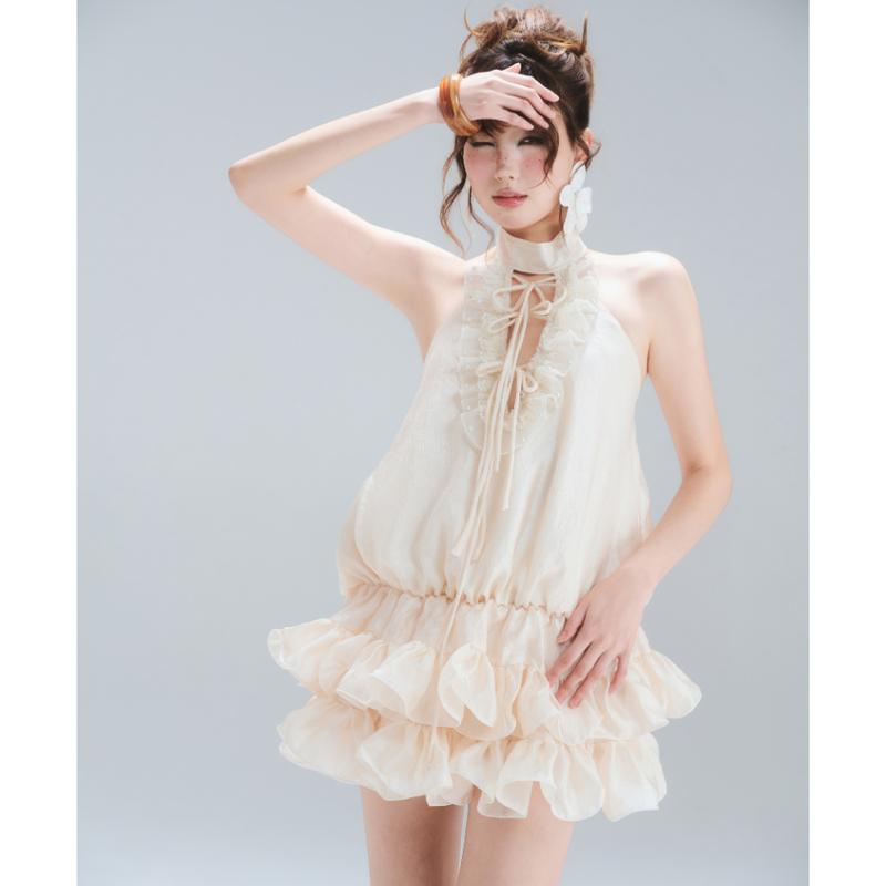 Vanilla Ruffle Dress – Đầm babydoll tầng bèo vanilla Glorious dáng tiểu thư dự tiệc