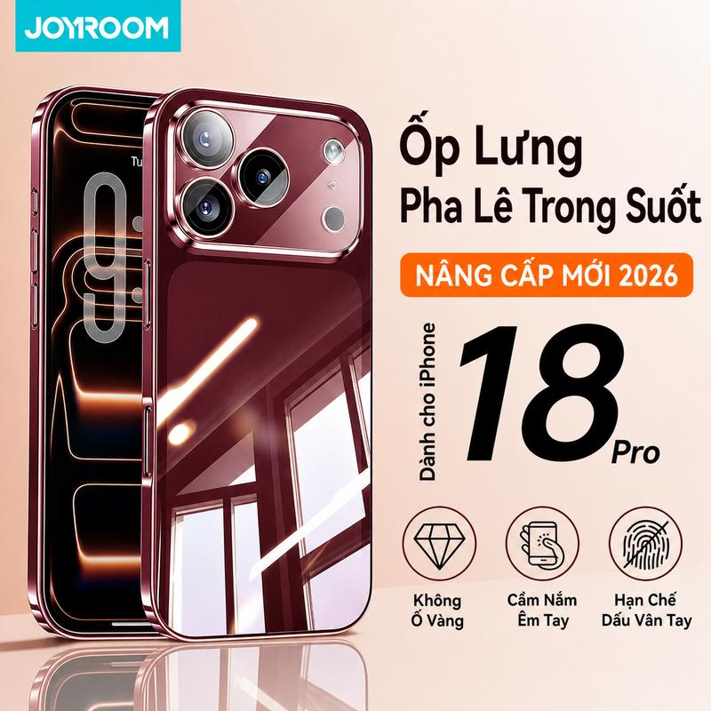 Ốp Lưng Chống Sốc, Trong Suốt, Chống Vân Tay, Chống Vàng, Dành Cho iPhone 15, 15 Pro, 15 Pro Max, 15 Plus, iPhone 16, 16 Pro, 16 Pro Max, 16 Plus, iPhone 17, 17 Pro, 15 Pro Max, 17 Air,