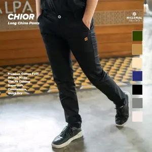 Millenial X BAPIN Original Celana Panjang Chino Pria | Long Chino Pants Slim Fit Extra Pocket | Chino Big Size Celana Cowok Jumbo