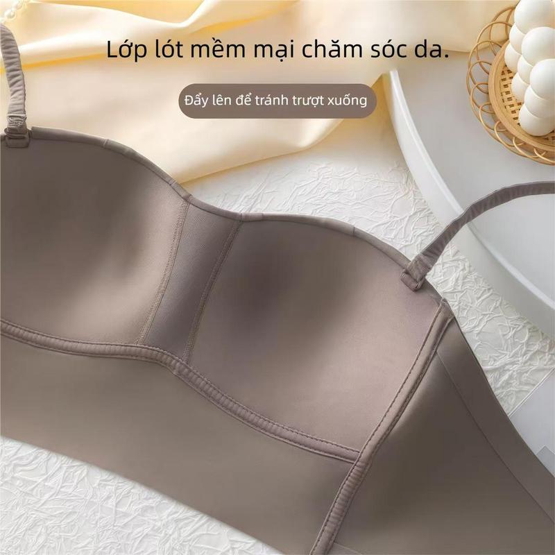 Đồ Lót Áo Ống Không Dây, CHEMECHEME, Dành Cho Nữ, Quấn Ngực, Thích Hợp Cho Ngực Lớn Và Nhỏ Chống Lộ, Không Đường May, Không Có Vòng Thép, Bộ Áo Ngực, Hàng Mới Về 4