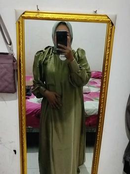 Product Review of Candy Outfitku - Luna dress (tanpa hijab) gamis gradasi silk sutra Baju Muslim Mewah Wanita from V**e 2