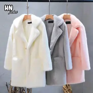 jaket jubah wanita terbaru / jaket jubah bahan bulu tebal / jaket panjang wanita Nyaman Lembut