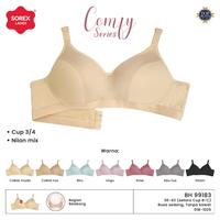 Gambar Sorex Bra Tanpa Kawat Busa Tipis Kait 3 Cup B Nilon Mix Bra Harian BH 99183 - Hitam, 40 dari Sorex Online Store Kota Tangerang 1 Tokopedia
