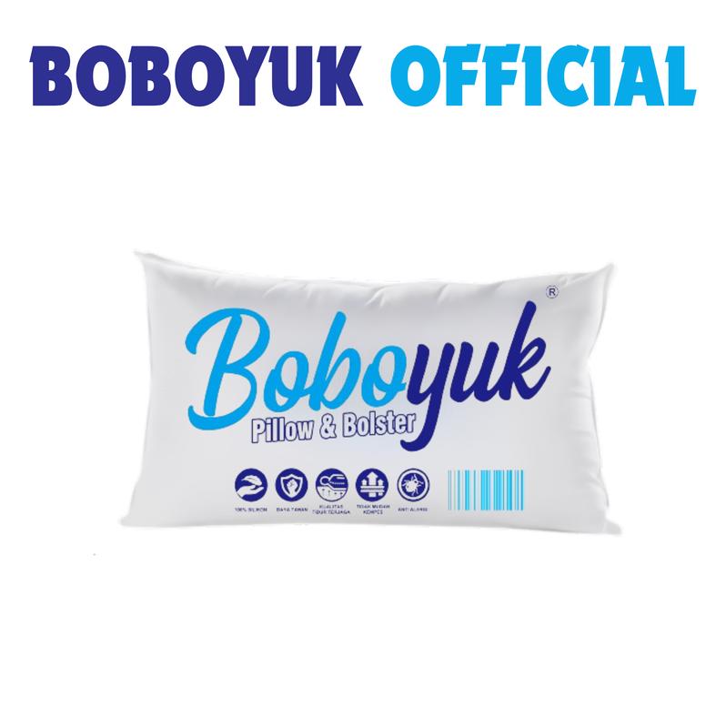 BRENDIS 1 Set Bantal Guling Tidur Hotel Silikon 100% Katun Bed 4