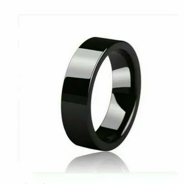 Cincin Tauhid couple Muslim lafadz ukir kaligrafi Dan Sisi Rata Polos Titanium Stainless Steel anti karat selamanya 7