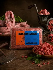 Daging giling kelinci segar | Raw Food | BARF | 500g | Makanan anjing da kucing