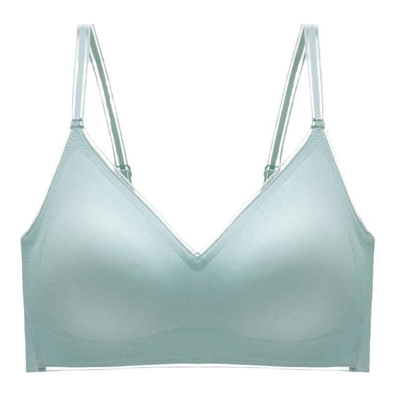 [fashion] Latex Bra Seamless No Underwire Small Bust Gather Prevention Sagging Sport  Suitable for Summer