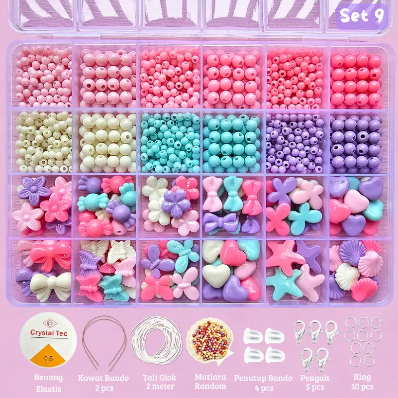 Manik Manik Pasir DIY Beads Craft 1 Box - SM014 5