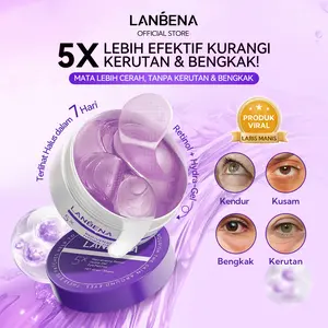 [HOT][OFFICIAL] LANBENA Eye Masker Mata 5X Anti-aging Retinol Patch - Hydra-Gel Moisturizer Masker Wajah, Mencerahkan, Melembabkan, Anti-Kerut, Anti-Aging, masker,Hilangkan Kantung Mata, Lingkaran Hitam & Masker Mata Panda, Remove Dark Circles (60PCS)