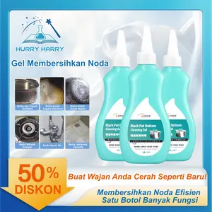HurryHarry Gel Pembersih Wajan - Ampuh Hilangkan Kotoran Hitam Wajan Tanpa Ribet, Membersihkan Noda Efisien, Satu Botol Banyak Fungsi