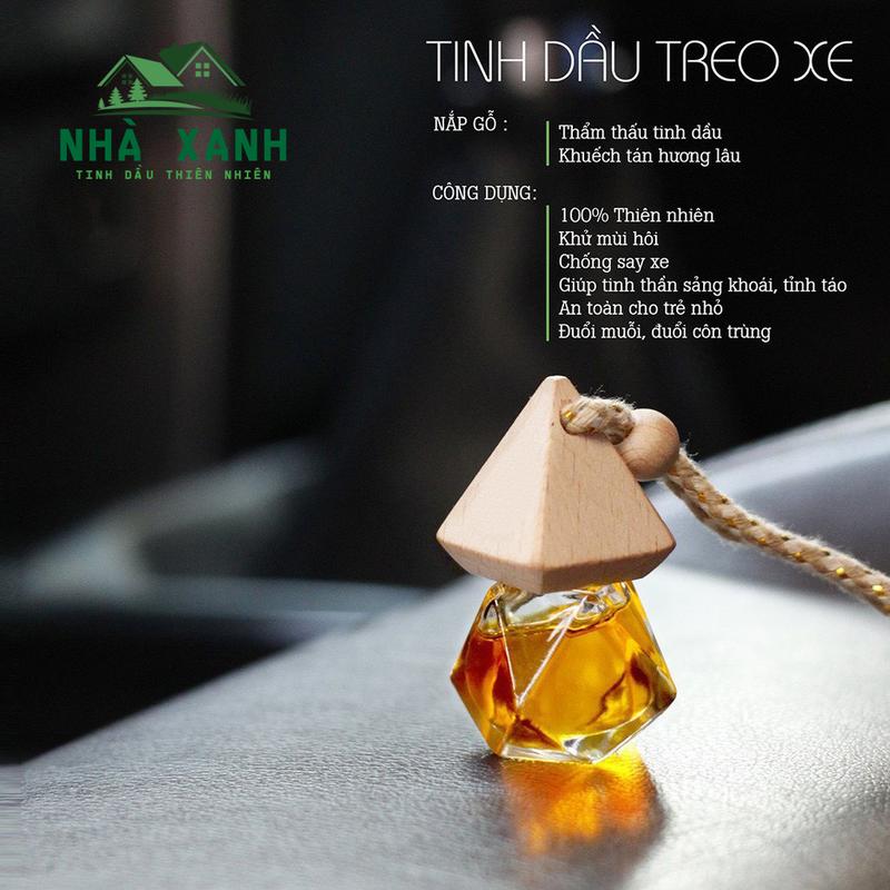 Tinh dầu thơm treo xe ôtô Nhà Xanh - Khử mùi, Giảm say xe, Tạo cảm giác thoải mái khi bước lên xe.