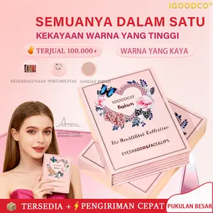 IGOODCO ( IG3057) Cahaya tinggi tanpa cahaya merah muda multi-warna ulang tahun hadiah multi-warna bayangan mata buku makeup