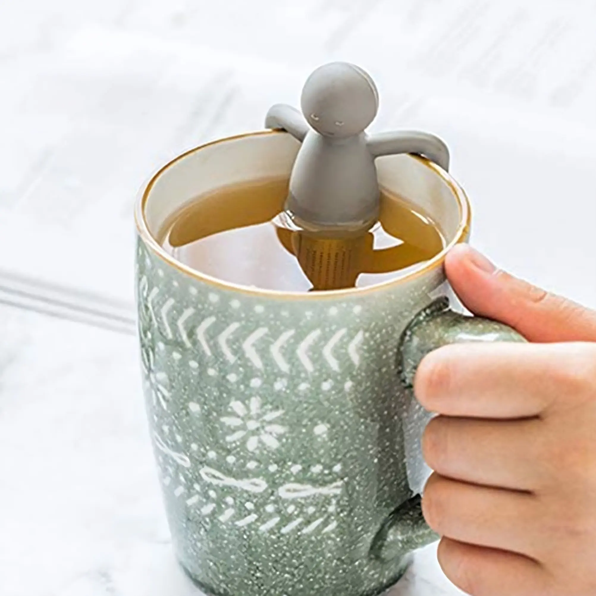 Saringan Teh Tea Filter Infuser Filter Chilling Man K523 Universal Murah High Quality