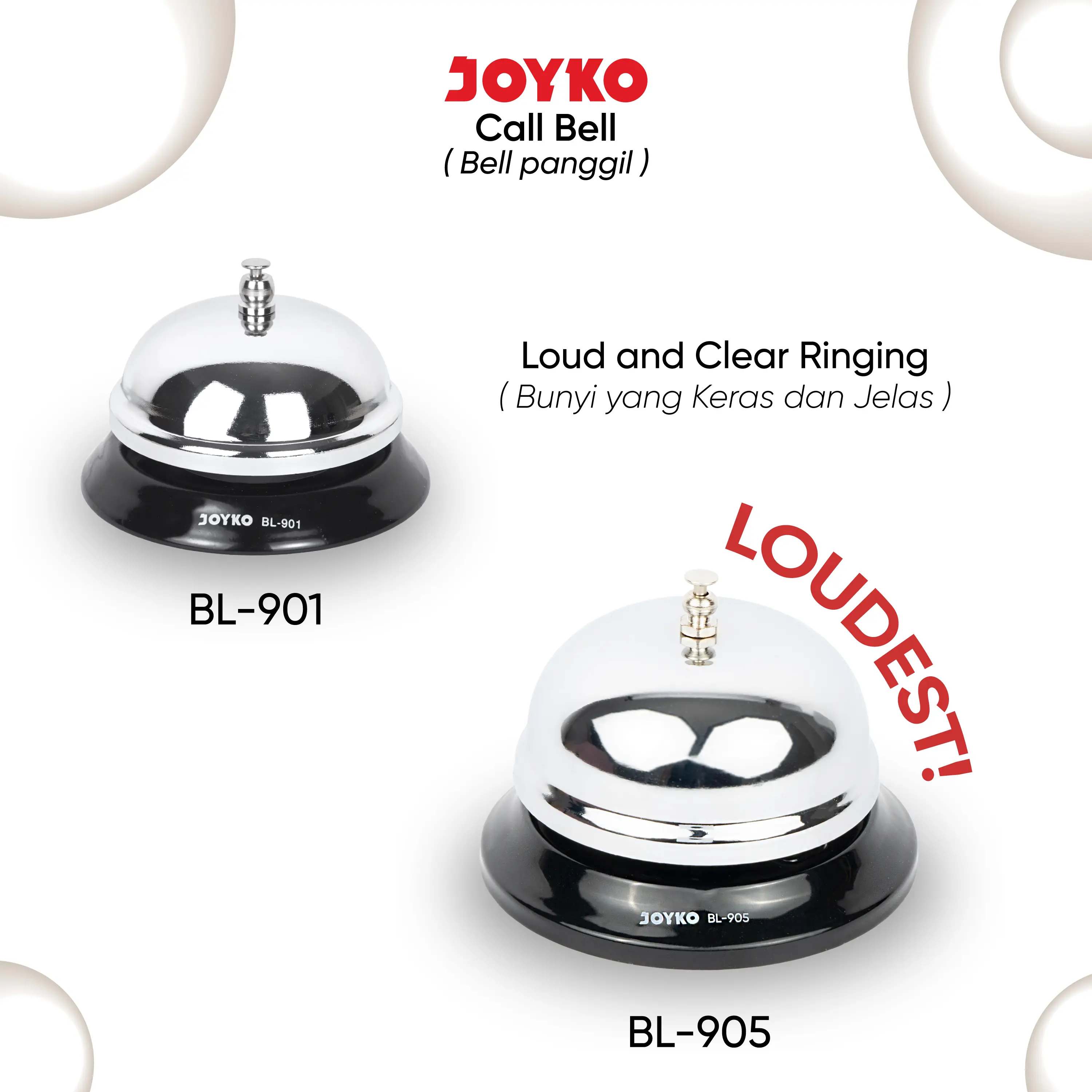 Call Bell Bel Panggil Bel Meja Joyko BL-901~905