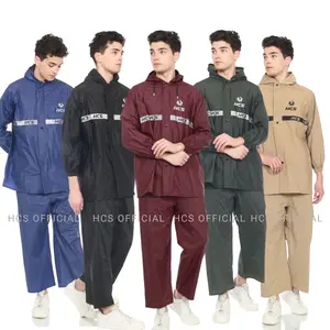 HCS Jas Hujan Pria Wanita Stelan Jaket Celana kain waterprof anti  Air