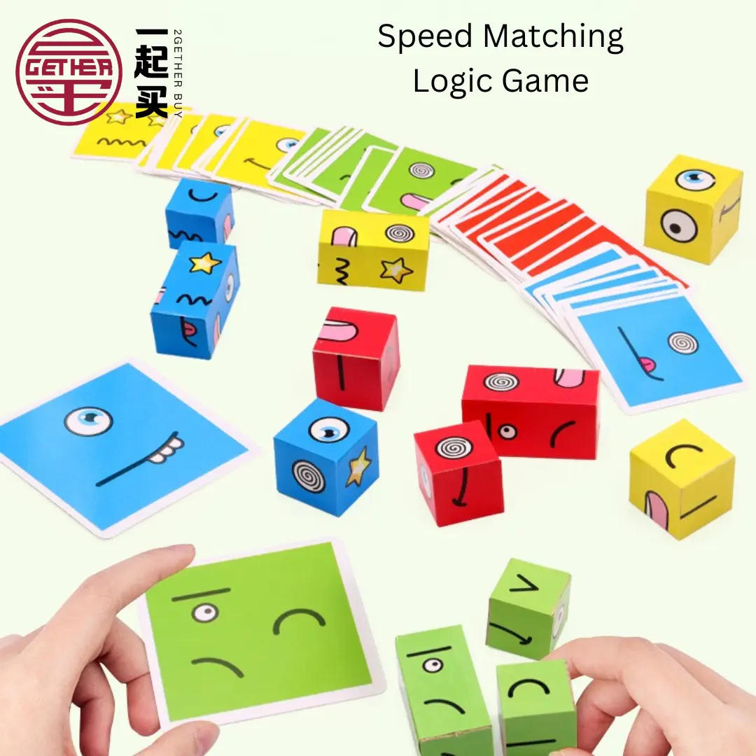 [IQ Games] IQ Games Expression Puzzle Building Blocks / 3+ Age [Train ...