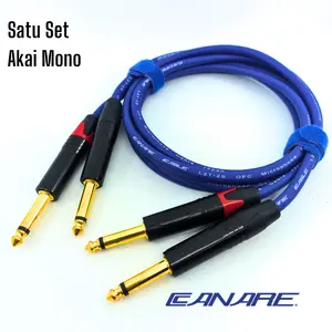 Satu Set Kabel Audio In Out Mixer ke Power Kabel Jumper Akai Mono to Akai Mono Kabel Canare Berkualitas