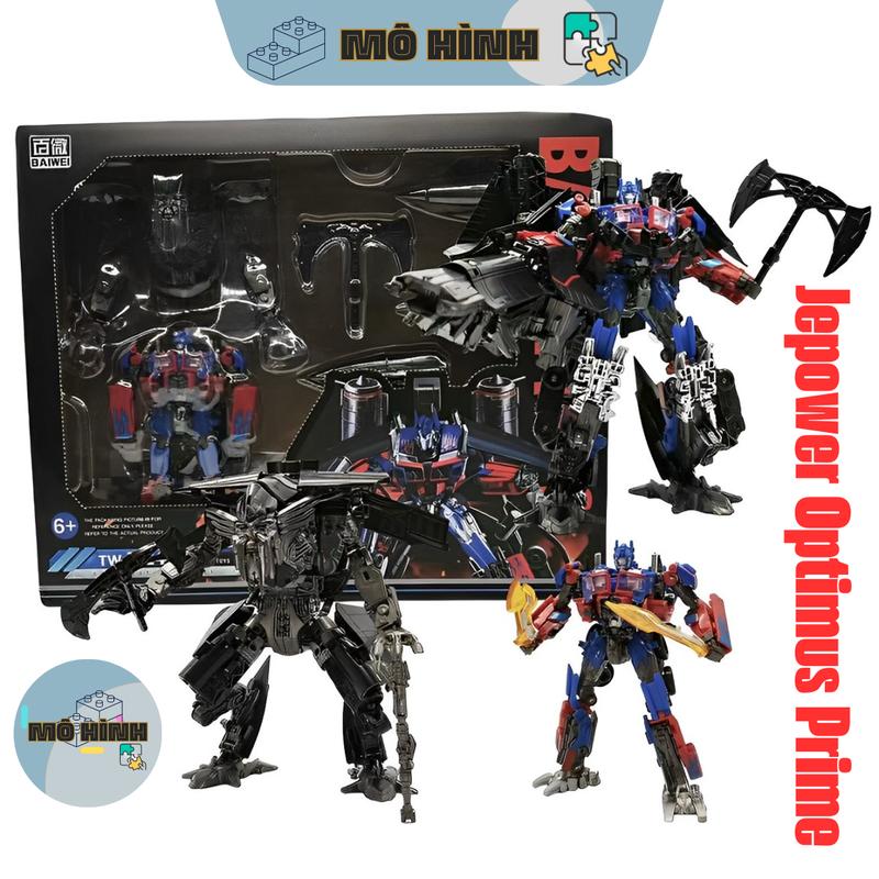 Mô hình Transfomer Jepower Optimus Prime kết hợp giữa Jetfire và Optimus phiên bản tối giản kích thước 20cm bằng nhựa ABS, Đồ chơi lắp ghép Robot biến hình cho bé làm vật trưng bày hoặc quà tặng M01