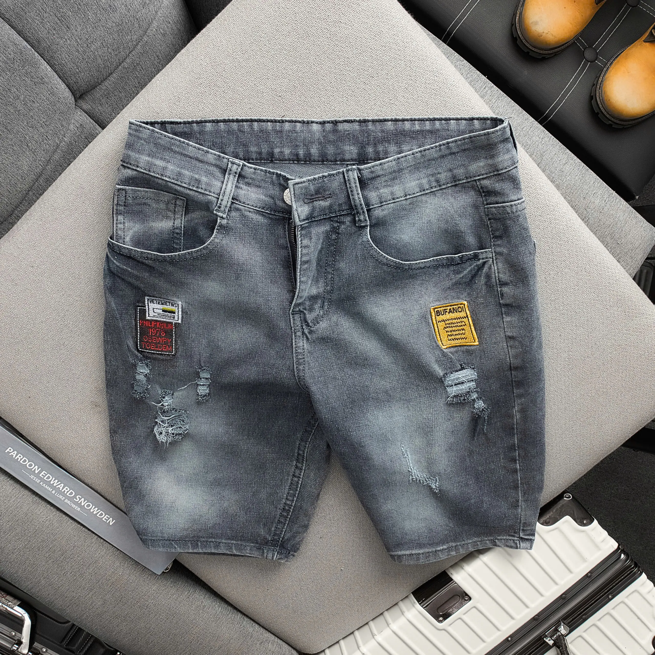 [ TSH ] - Mã Số 207 Quần short jean nam cao cấp chất liệu jean bò co giãn nhẹ như hình chuẩn from dáng đủ size có nhiều mẫu mới dành cho nam ( HÌNH THẬT TỰ CHỤP) Menswear Pants
