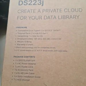 Synology DS223J DISKSTATION 2 Bay NAS Server Storage Cloud DS 223J