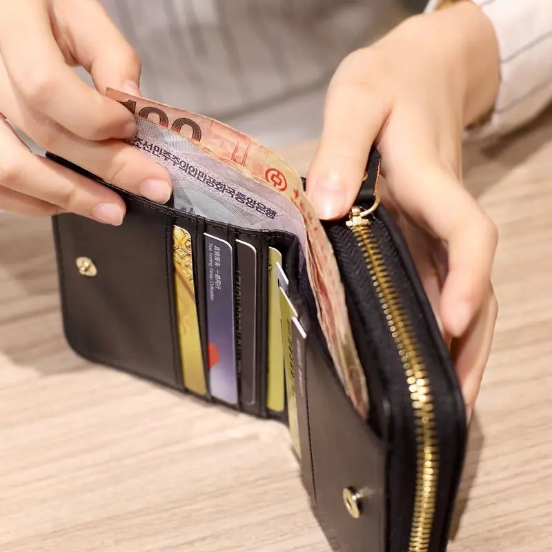 W77 Dompet Pendek Wanita Quilted Kotak Kotak Women Short Wallet DOMPET DOUBLE FUNGSI FASHION WANITA 4