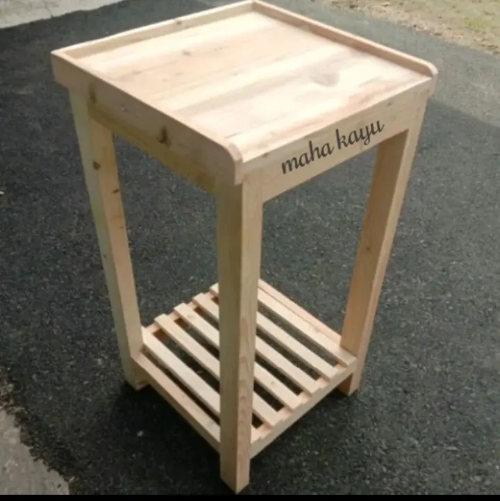 meja dispenser serbaguna kayu jati belanda