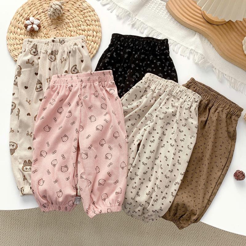 Hey Susie Q853- Quần Nhung Tăm Họa Tiết Dễ Thương Cho Bé Gái Size 8-19kg VP