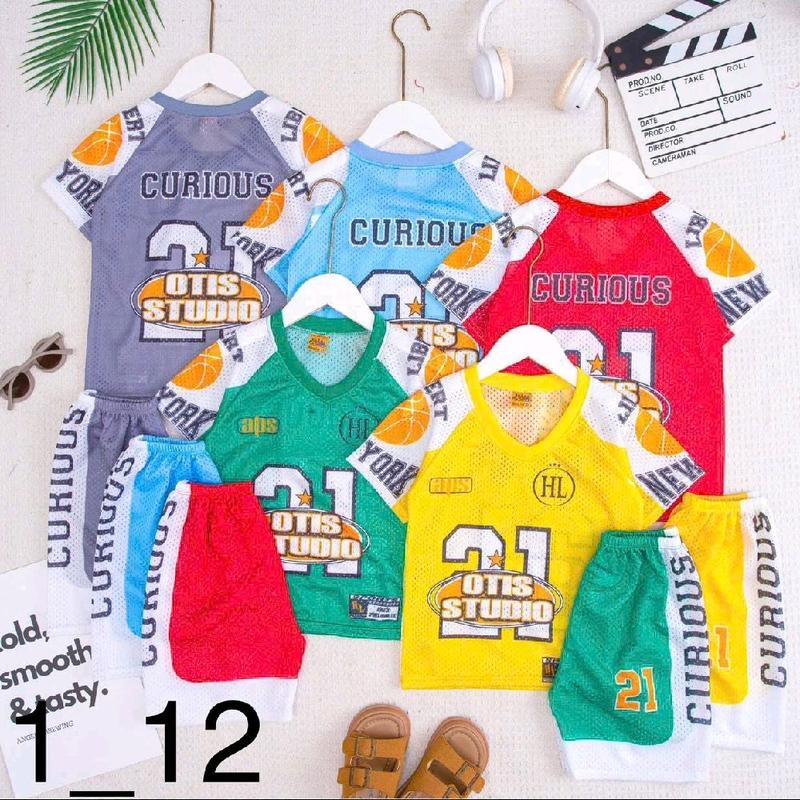 (7/16ký)(TAY3) Combo 3b thun lưới có tay in 3d cho bé Chất thun lưới mềm mại co dãn thích hợp cho bé mặc mùa hè 1